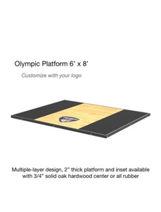 olympic platform (oak wood center)